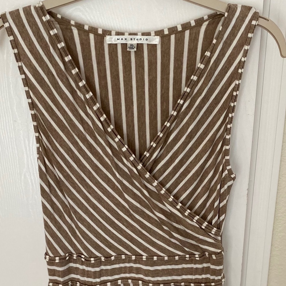 Striped Sleeveless Dress - Max Studio